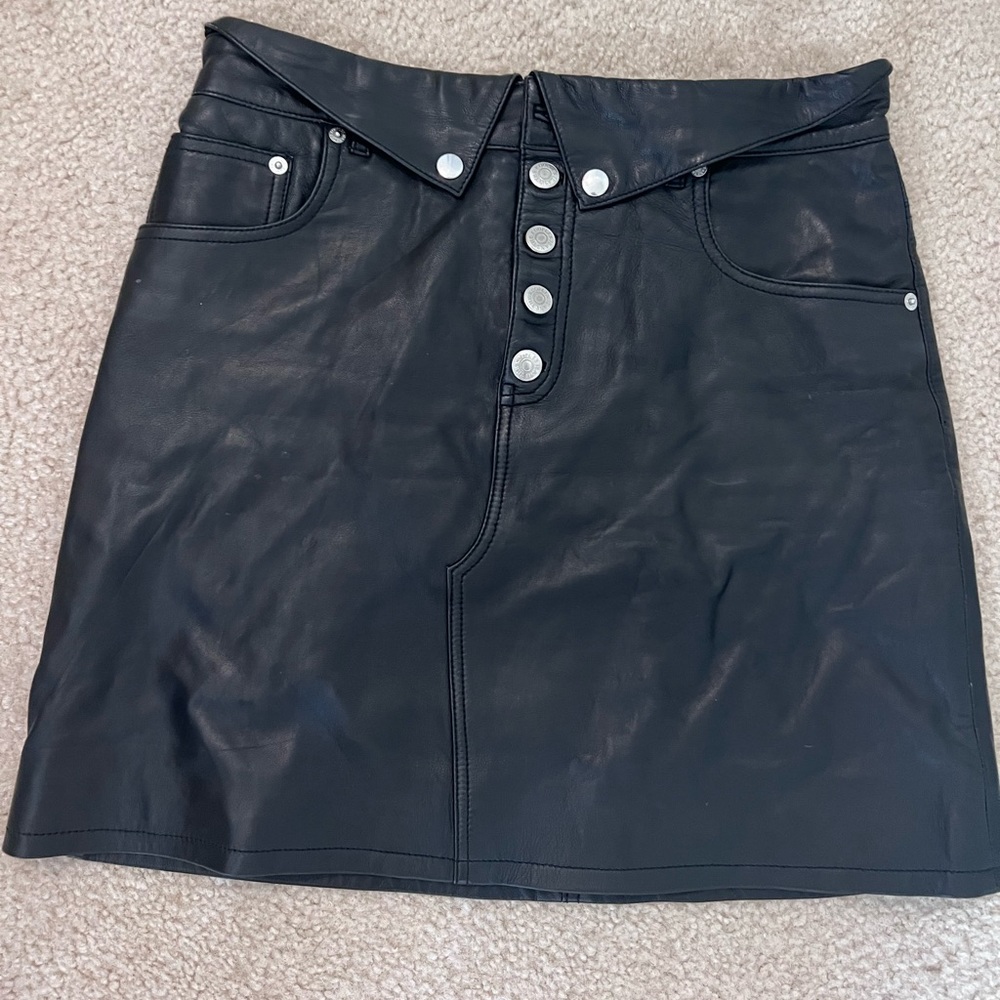 The kooples leather skirt